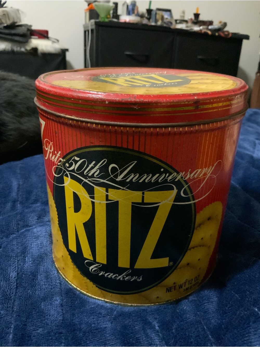 RITZ 50th Anniversary Tin - Red and Yellow